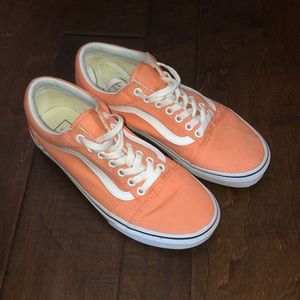 Vans Old Skool Peach Pink & True White Skate Shoes